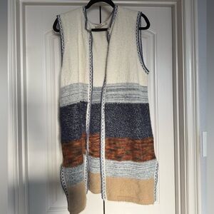 Chelsea & Violet Multicolor Striped Vest